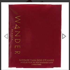 Wander Beauty Baggage Claim Gold Eye Mask 6 NIB